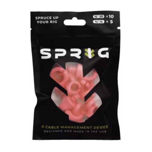 Pink Value pack 10x 1/4?-20 Sprigs + 5x 3/8?-16 Big Sprigs