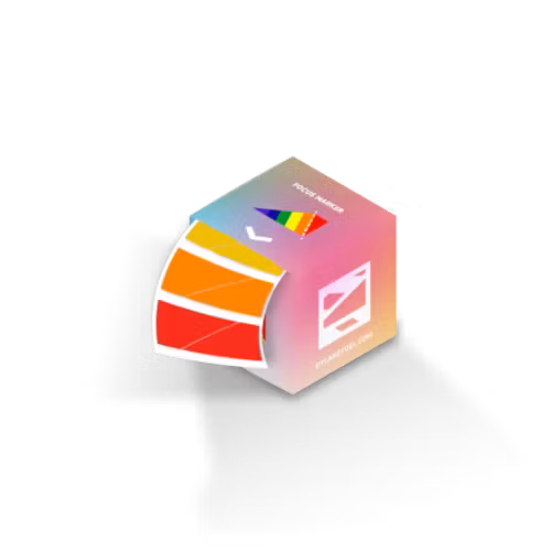 Rainbow Focus Markers 100pc