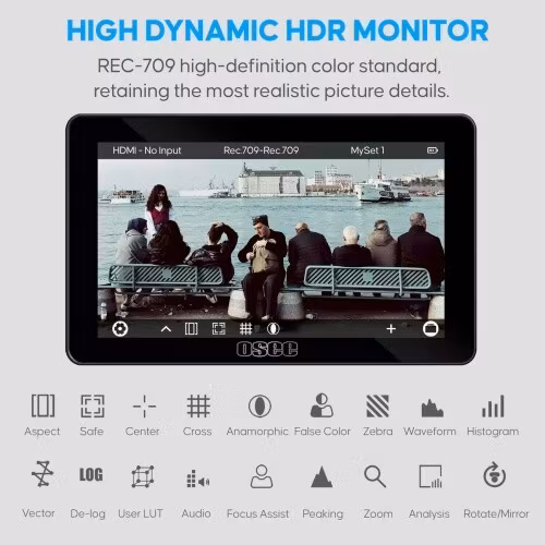 Lilmon 5 - 5.5 Inch Daylight Visiable Touchscreen On Camera Monitor