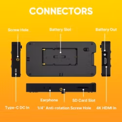 T5 - 5.5 Inch 1000 Nits On Camera Monitor