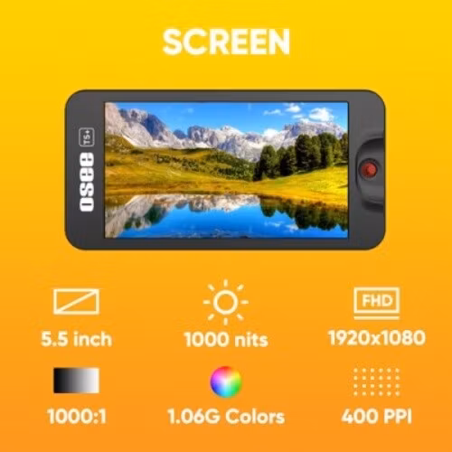 T5 - 5.5 Inch 1000 Nits On Camera Monitor