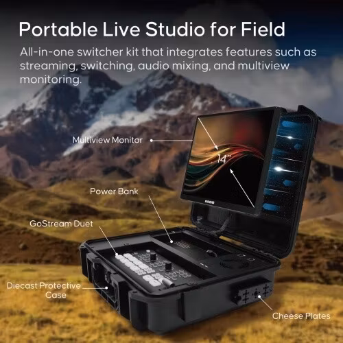 Go Stream Duet - Multiple Camera SDI and HDMI Live Streaming and Video Production Switcher