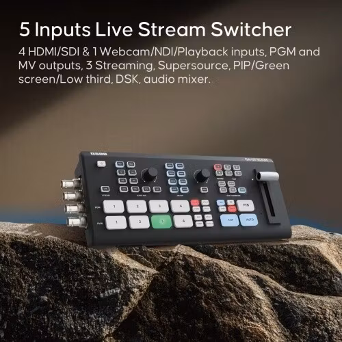 Go Stream Duet Kit - All in One Multi-Cam SDI and HDMI Live Stream Mixer Switcher Recorder Player