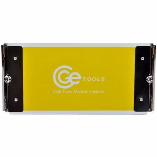 Yellow Slim Double-Clip Clipboard- 4.5x9 inch