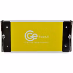 Yellow Slim Double-Clip Clipboard- 4.5x9 inch