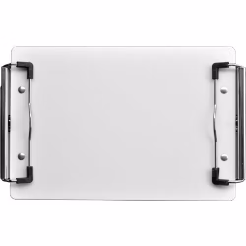 White Double-Clip Clipboard- 6x9 inch