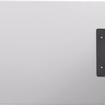White Acrylic Letter Size Double-Clip Clipboard 9x12 inch