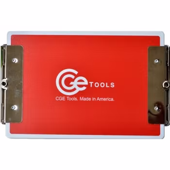 Red Double-Clip Clipboard- 6x9 inch