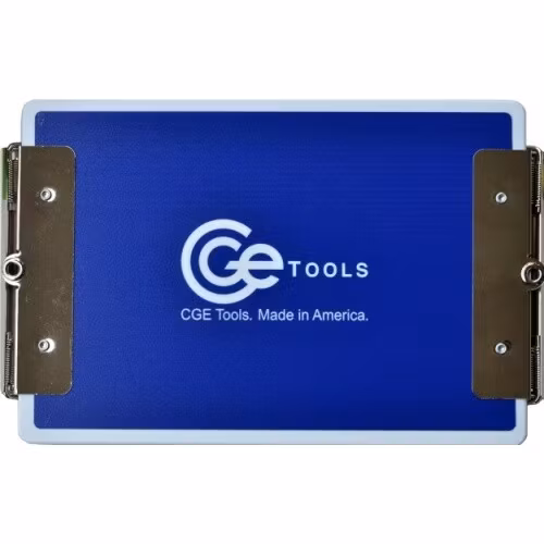 Blue Double-Clip Clipboard- 6x9 inch