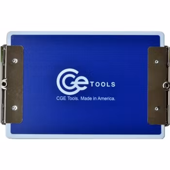 Blue Double-Clip Clipboard- 6x9 inch