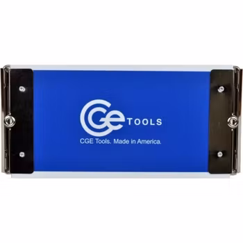 Blue Acrylic Slim Double-Clip Clipboard- 4.5x9 inch