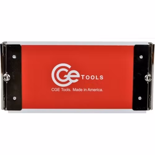 Red Acrylic Slim Double-Clip Clipboard- 4.5x9 inch
