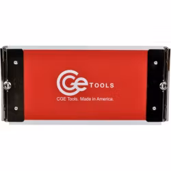 Red Acrylic Slim Double-Clip Clipboard- 4.5x9 inch