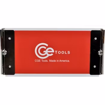 Red Acrylic Slim Double-Clip Clipboard- 4.5x9 inch