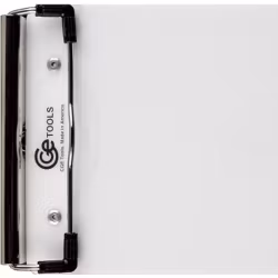 White Acrylic Slim Double-Clip Clipboard- 4.5x9 inch