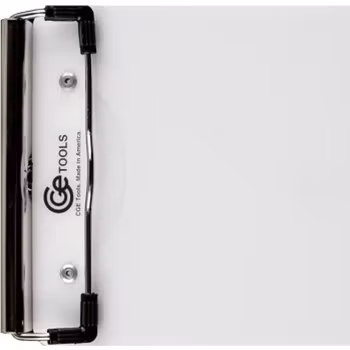 White Acrylic Slim Double-Clip Clipboard- 4.5x9 inch