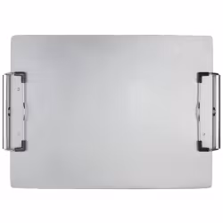 Anodized Aluminum Letter Size Double-Clip Clipboard 9x12 inch