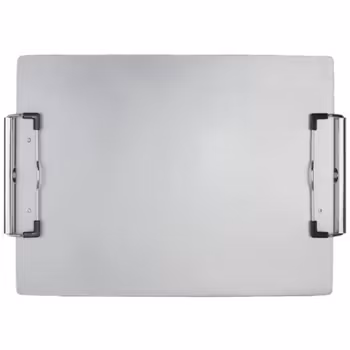 Anodized Aluminum Letter Size Double-Clip Clipboard 9x12 inch