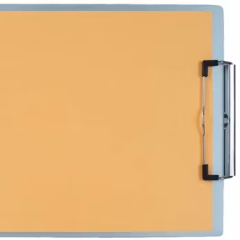 Anodized Aluminum Letter Size Double-Clip Clipboard 9x12 inch