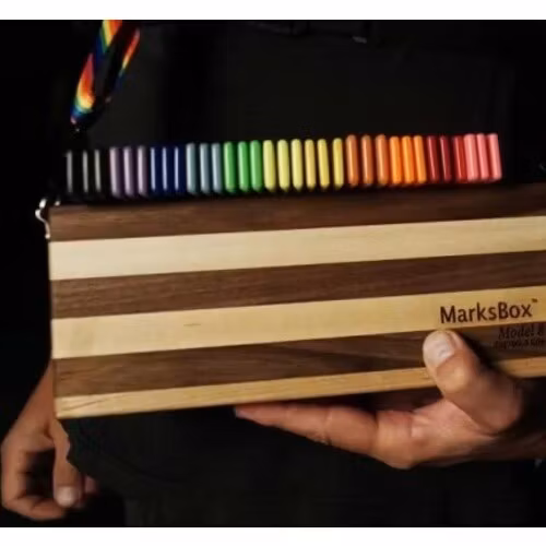 MarksBox- Model 6 Maple/Walnut Box with 6" Magnets