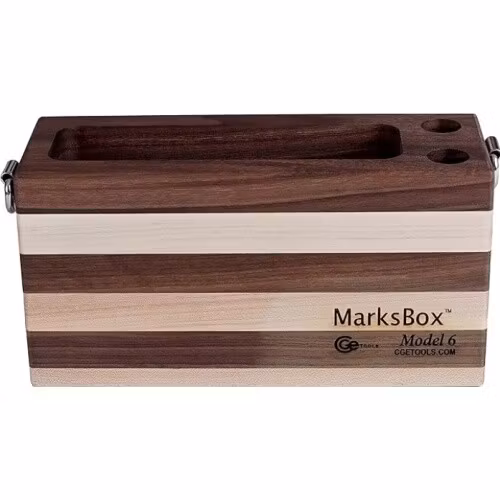 MarksBox- Model 6 Maple/Walnut Box with 6" Magnets