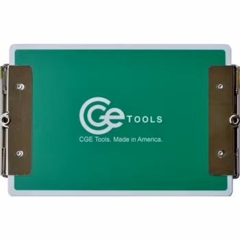 Green Double-Clip Clipboard- 6x9 inch