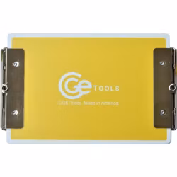 Yellow Double-Clip Clipboard- 6x9 inch
