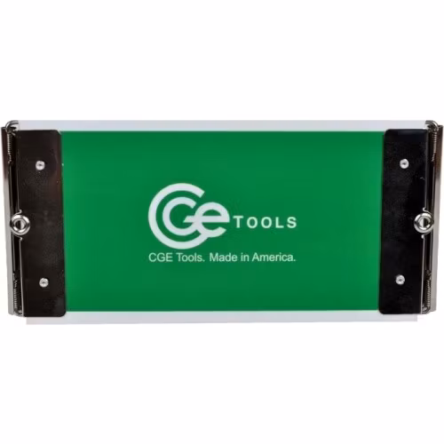 Green Acrylic Slim Double-Clip Clipboard- 4.5x9 inch