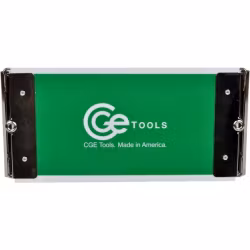 Green Acrylic Slim Double-Clip Clipboard- 4.5x9 inch