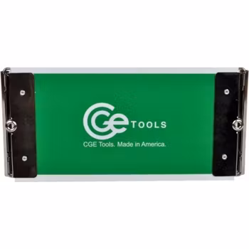Green Acrylic Slim Double-Clip Clipboard- 4.5x9 inch