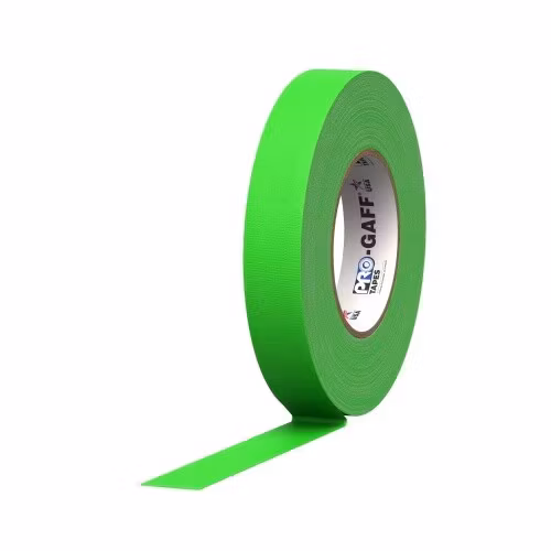 Pro Gaff 24mm x 45m Cloth Tape Fluorescent Green