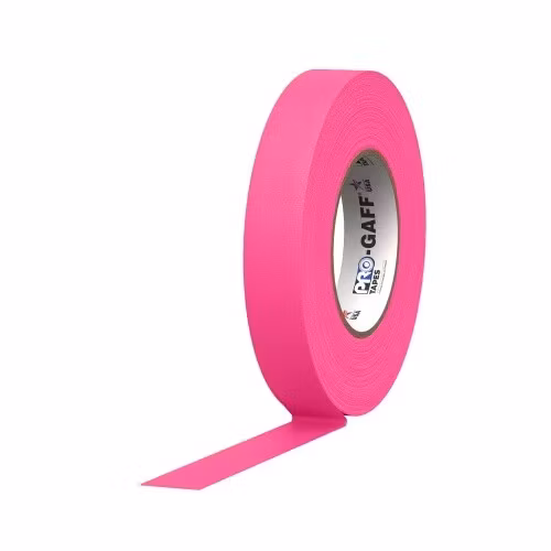 Pro Gaff 24mm x 45m Cloth Tape Fluorescent Pink