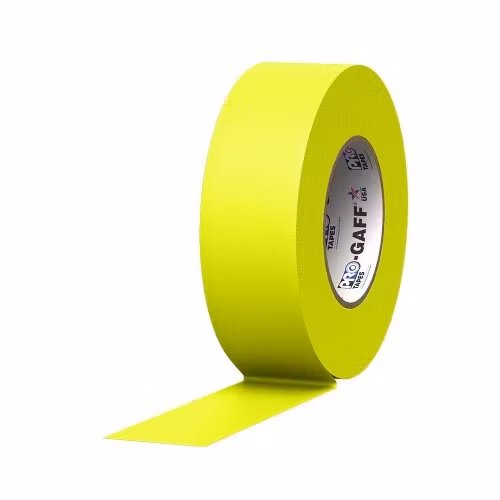 Pro Gaff 48mm x 45m Cloth Tape Fluorescent Yellow