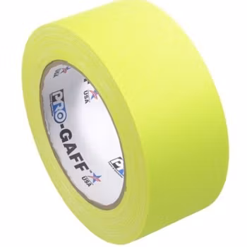 Pro Gaff 48mm x 22,8m Cloth Tape Fluorescent Yellow