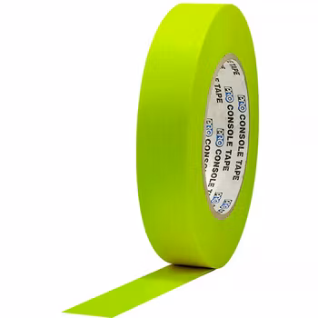 Pro Console 24mm x 55m Paper Tape Fluorescent Yellow