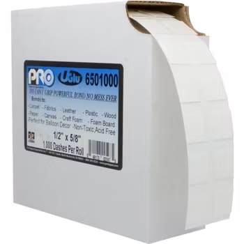 UGlu 6501000 1/2"x5/8" Dashes, 1000ct Rl