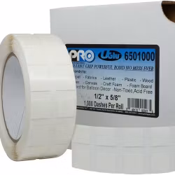 UGlu 6501000 1/2"x5/8" Dashes, 1000ct Rl