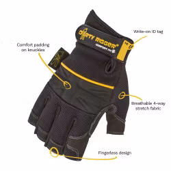 Comfort Fit Rigger Glove ? Fingerless (V1.6) M