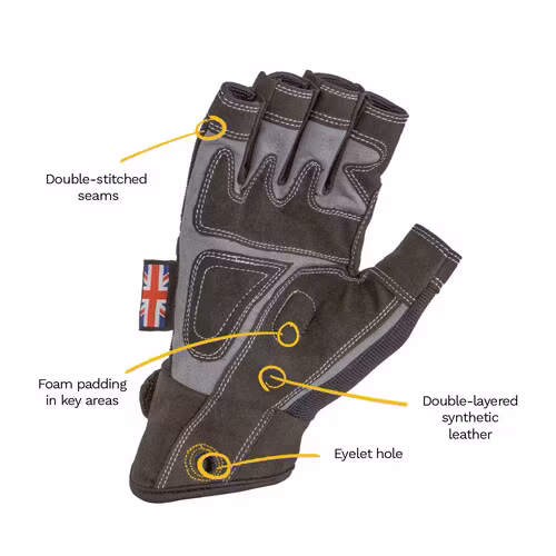 Comfort Fit Rigger Glove ? Fingerless (V1.6) M