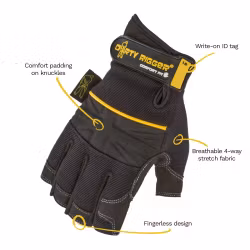 Comfort Fit Rigger Glove ? Fingerless (V1.6) XL