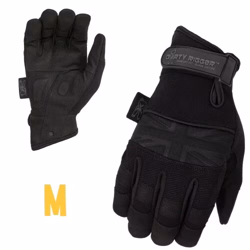 Comfort Fit Rigger Glove ? BLACK Edition M