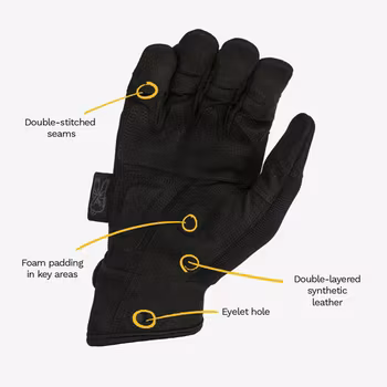 Comfort Fit Rigger Glove ? BLACK Edition XL