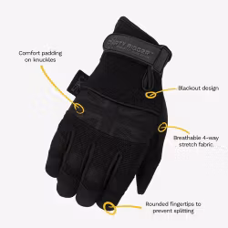 Comfort Fit Rigger Glove ? BLACK Edition XXL