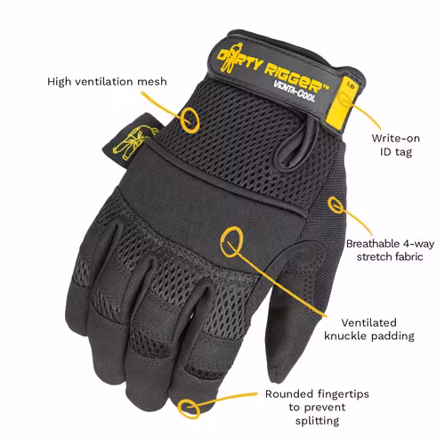 Venta-Cool Warm Weather Glove ? Full Fingered M