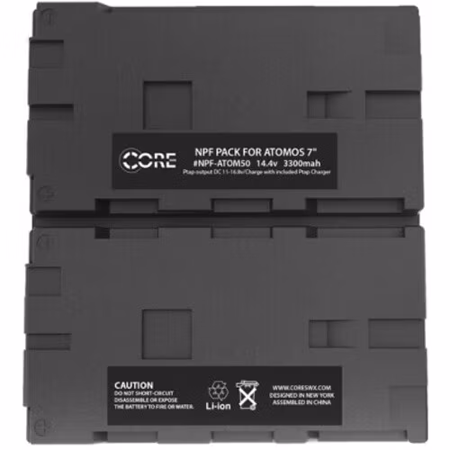 Dual NPF style battery pack for 7" Atomos Monitors