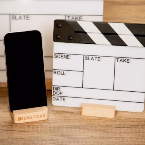 Wooden Stand holder for Smart Phones and Clapperboard