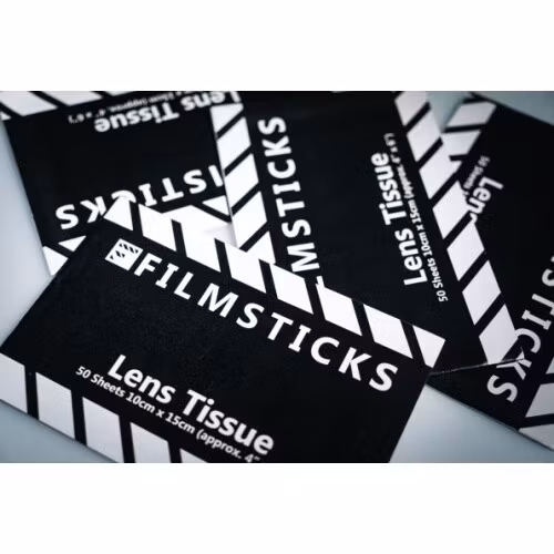 FILMSTICKS Lens Cleaning Tissue Booklet för linstvätt och rengöring