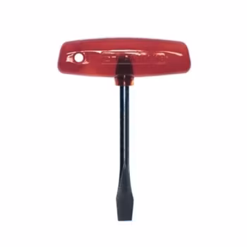 Filmsticks T-handtag skruvmejsel med rött handtag, lång