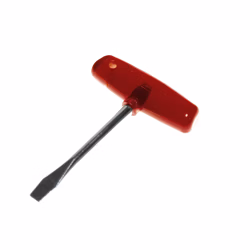 Filmsticks T-handtag skruvmejsel med rött handtag, lång