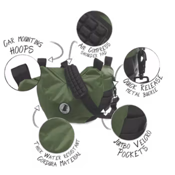 Focus Rat, Our next generation V3 Large Professional Steady Saddle (Steady Bag) GRÖN